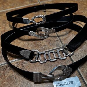 Lot of black belts with great hardware